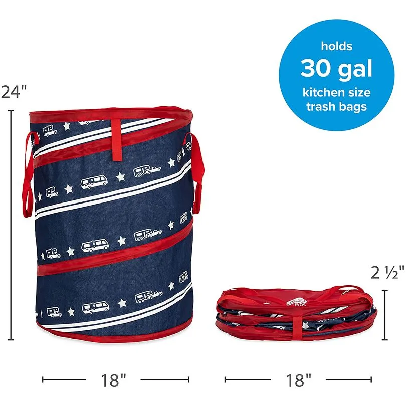 Pop-Up Cont -Patriotic Camper